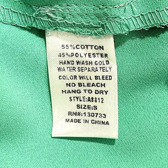 Umgee Tulip Hem Mini Skirt Mint Green/Blue Side Zipper - Picture 4 of 4